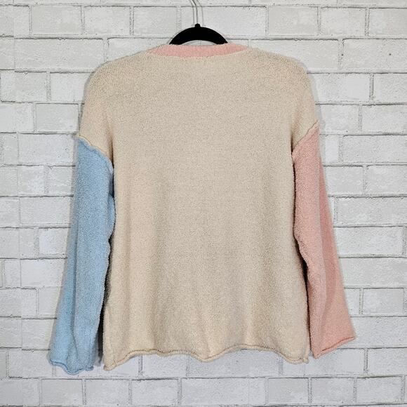 ⚡️SALE! POL Colorblock Fuzzy Oversized Sweater - Picture 5 of 7